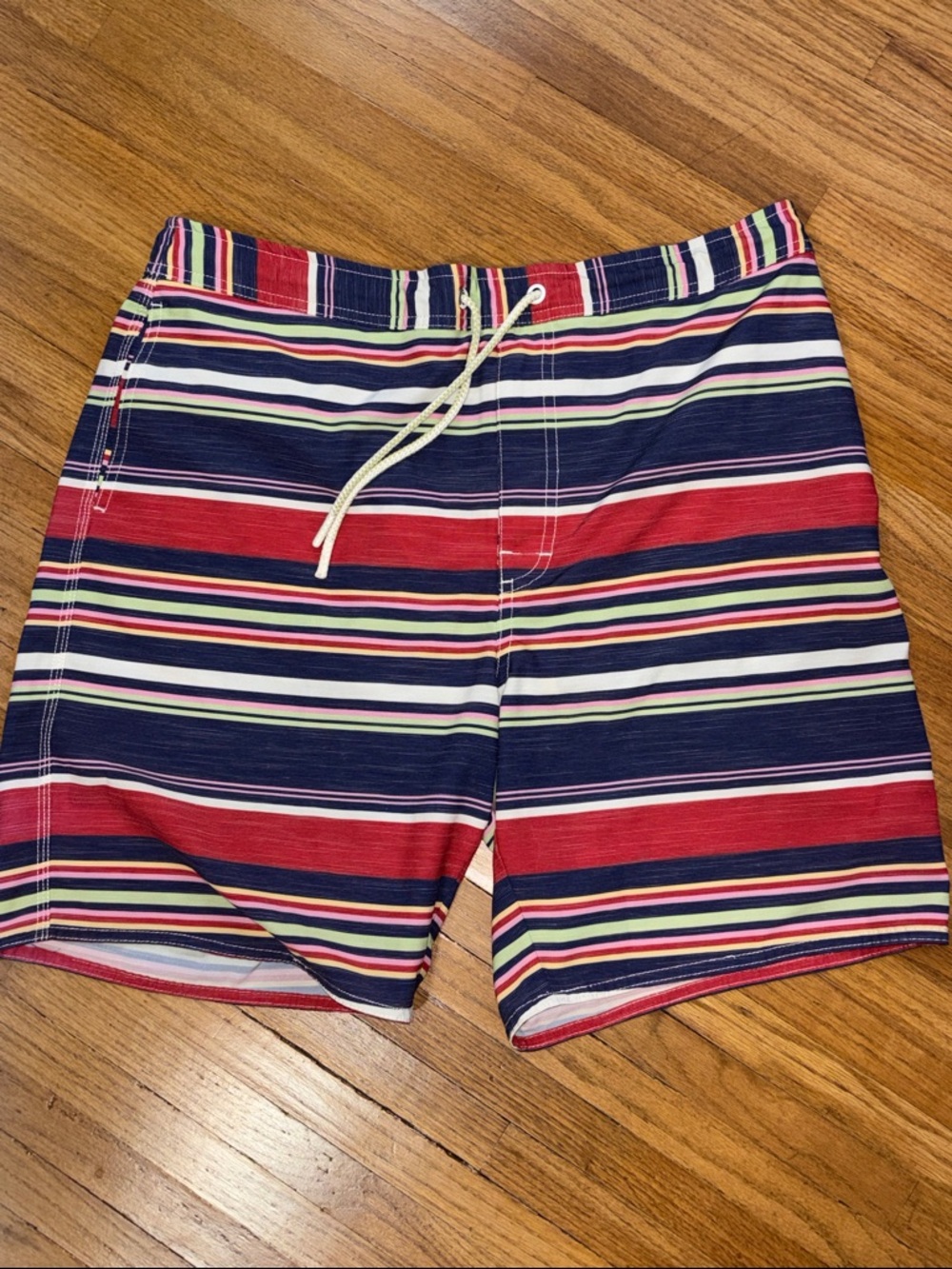 Johnnie-O Bunbury Half Elastic Swim Trunks in the color "Wake" XL